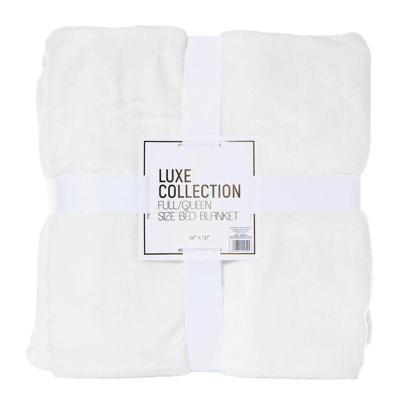 luxe collection full/queen bed blanket 88in x 92in