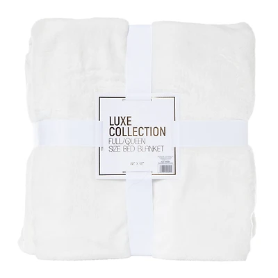 luxe collection full/queen bed blanket 88in x 92in
