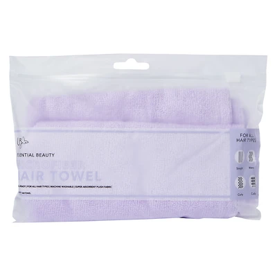 super absorbent hair towel - purple