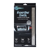 cheetah rhinestone crystal license plate frame