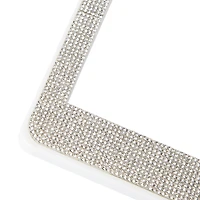 cheetah rhinestone crystal license plate frame