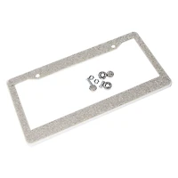 cheetah rhinestone crystal license plate frame