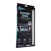 cheetah rhinestone crystal license plate frame