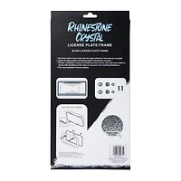 cheetah rhinestone crystal license plate frame