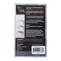 Pretty Woman Burgundy Swirl Faux Nails 24-Count