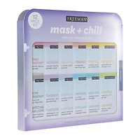 freeman® mask + chill self-care skincare fridge 12-piece