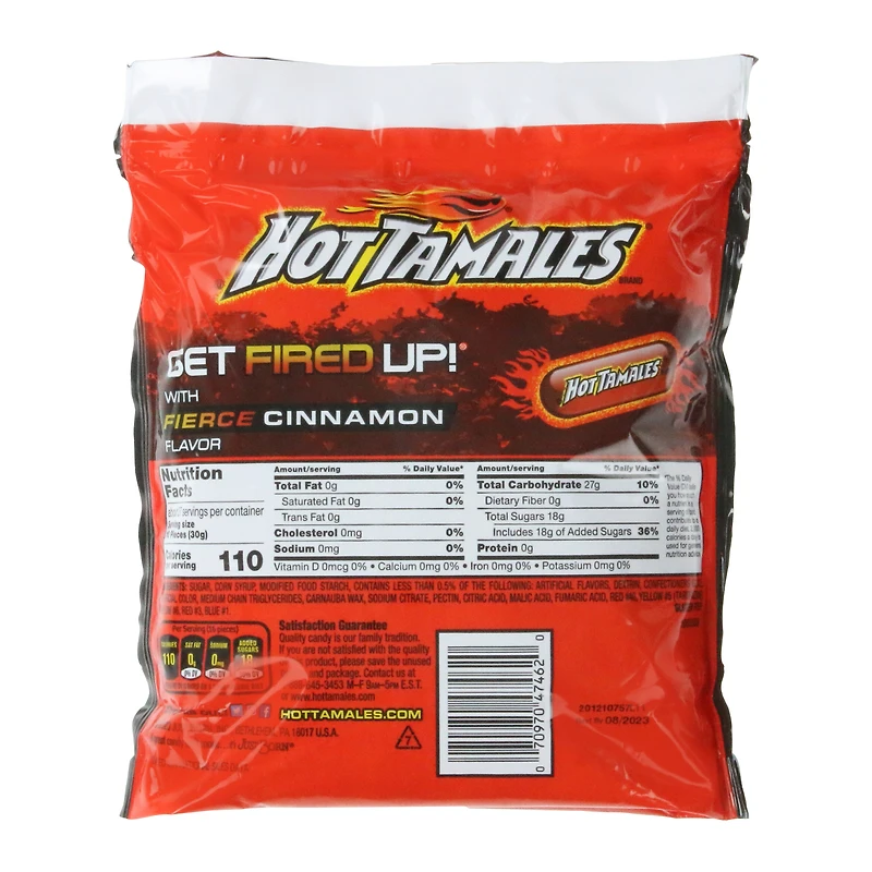 hot tamales fierce cinnamon chewy candies 28.8oz