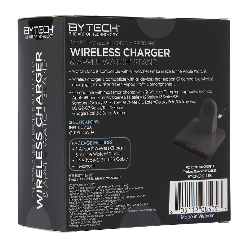 wireless charger & stand for Apple Watch®