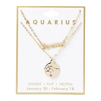 layered zodiac necklace
