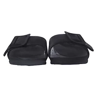 orange EVA buckle slide sandals