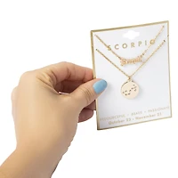 Layered Zodiac Necklace - Scorpio