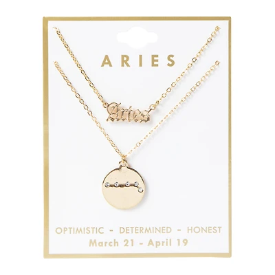 Layered Zodiac Necklace