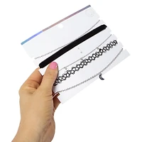 moon & stars 5-piece choker necklace set