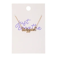 just breathe' babygirl necklace