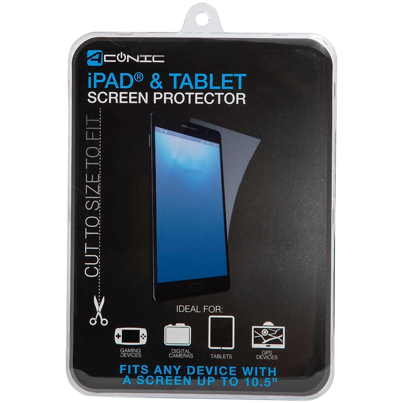 iPad and tablet screen protector- fits up to 10.5in screens