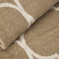 lattice yarn dyed cotton rug 5ft x 7ft