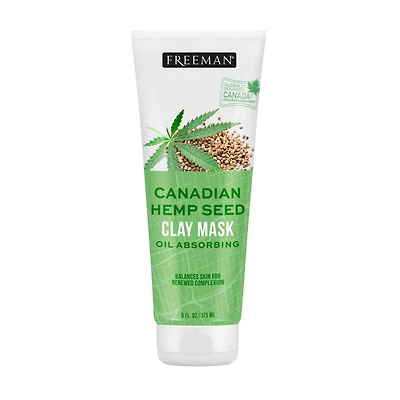 freeman® canadian hemp seed clay mask 6oz