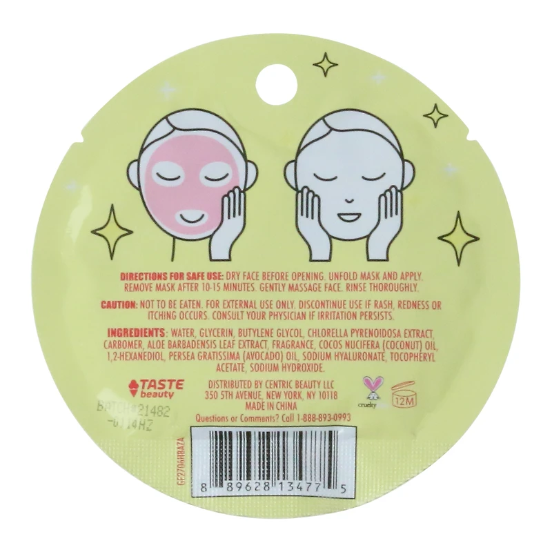 'you're berry special' strawberry-scented sheet mask