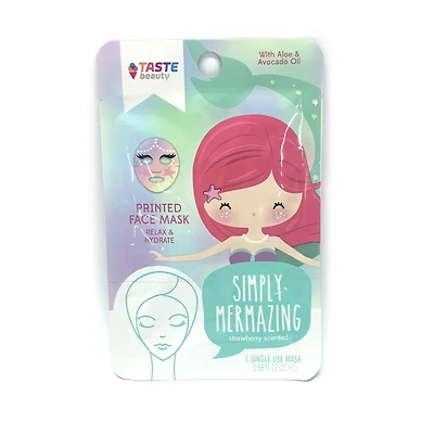 mermaid printed sheet mask