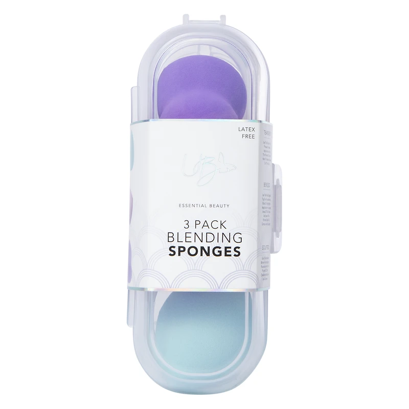 latex-free blending sponges 3-pack with case