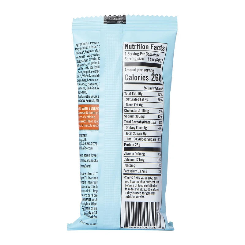 jimmy! protein bar® eye of the tiger 2.12oz