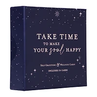 'take time to make your soul happy' self-gratitude & wellness cards deck