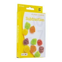 math flash cards: subtraction 36-cards set
