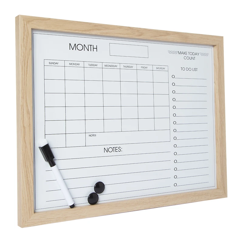 dry erase board calendar 12in x 16in