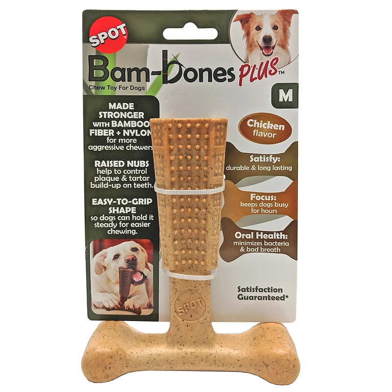 bam-bones plus™ chew toy for dogs, chicken flavor