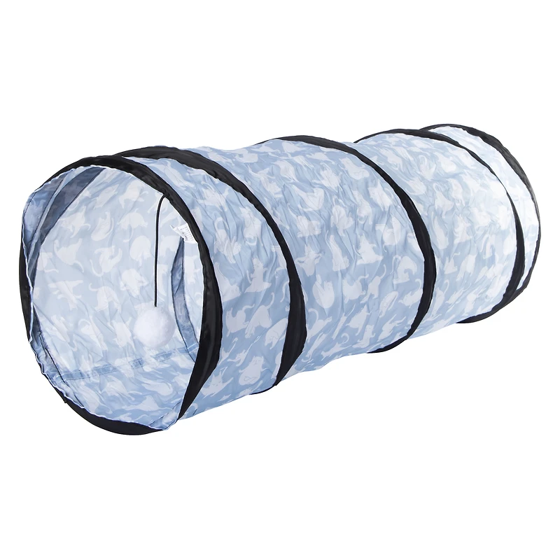 cat tunnel with soft ball toy 30in