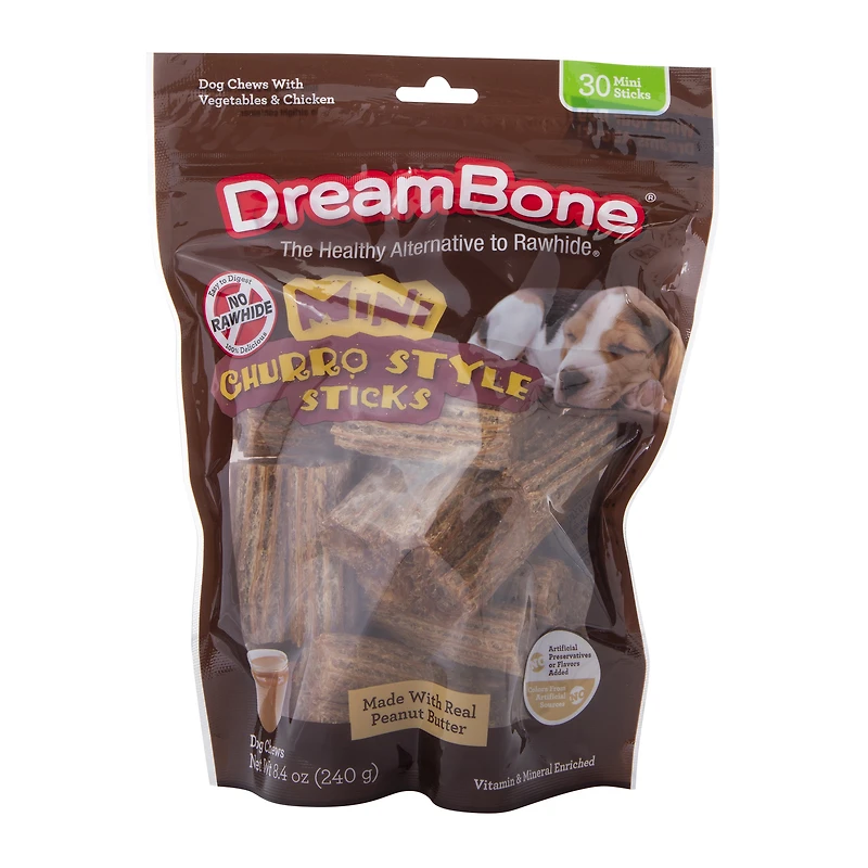 dreambone® mini churro sticks dog treats 8.4oz