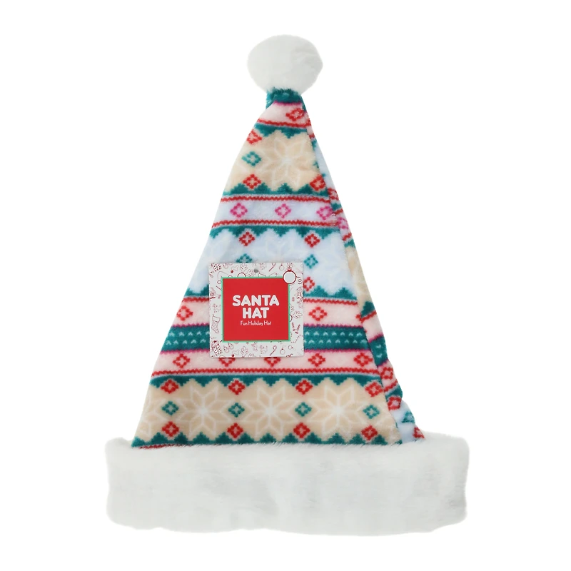 printed santa hat