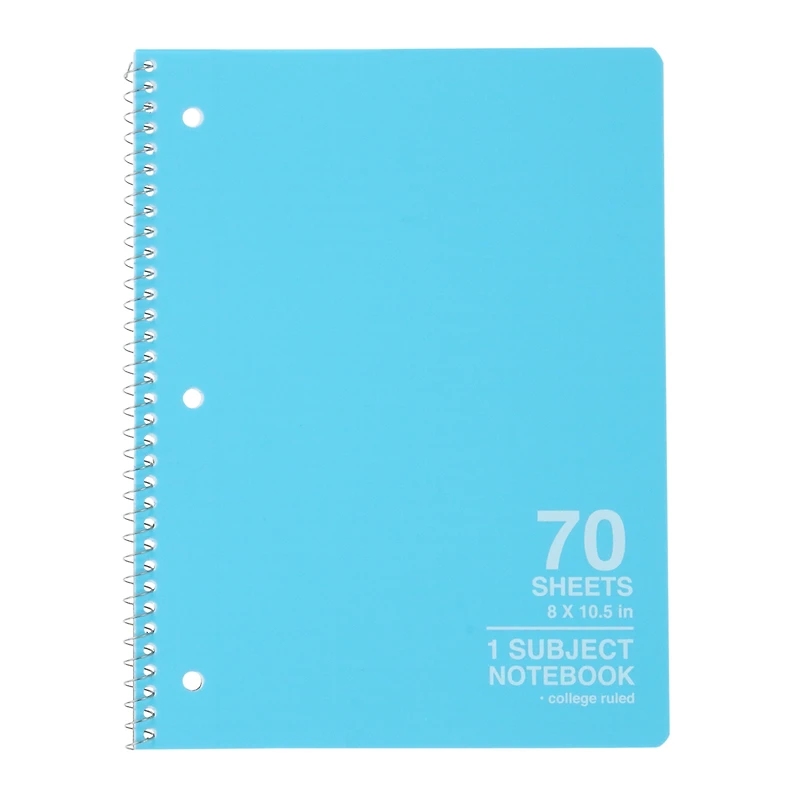 Neon 1-Subject College Ruled Spiral Notebook