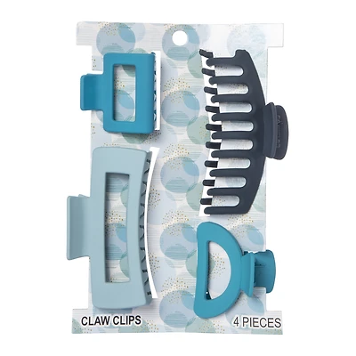 claw hair clips 4-pack