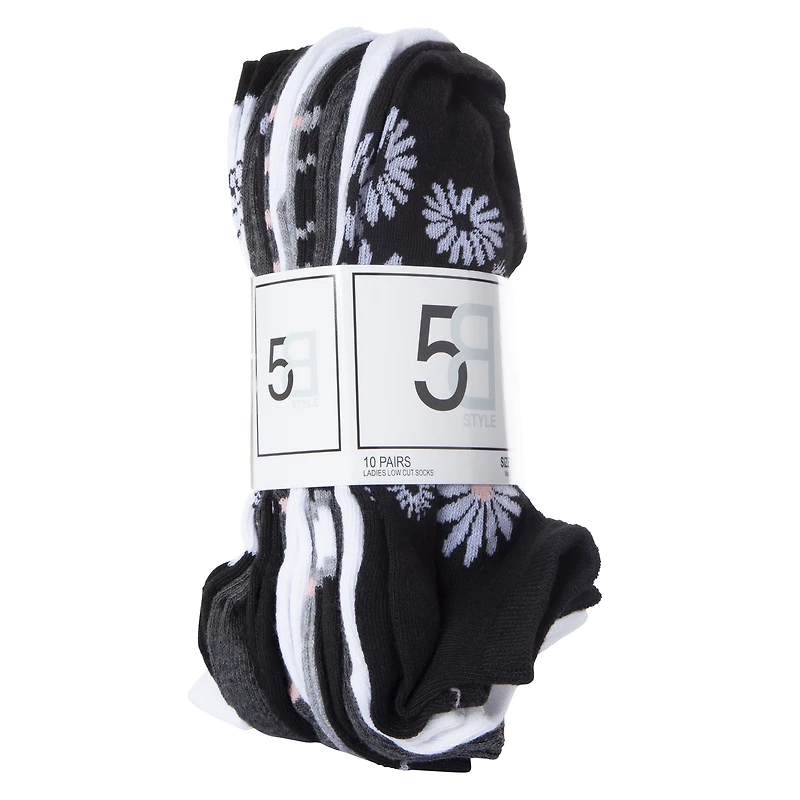 ladies low-cut socks 10-pack