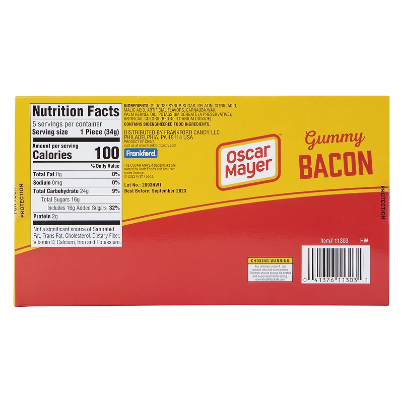 oscar mayer™ gummy bacon candy 6oz