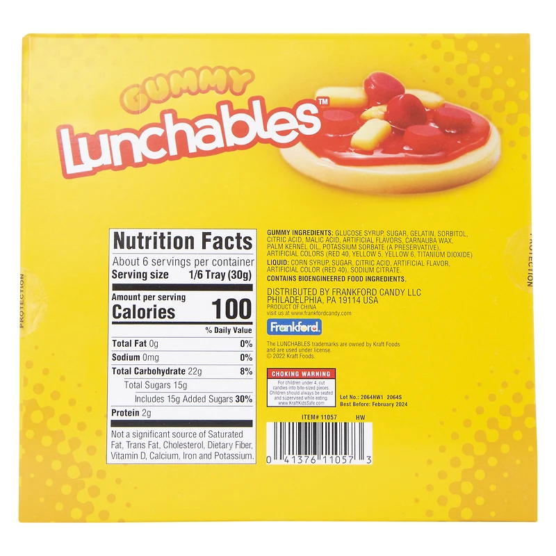 lunchables™ gummy pepperoni pizza kit candy 6.3oz