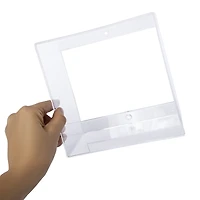 clear square display shelf 7in