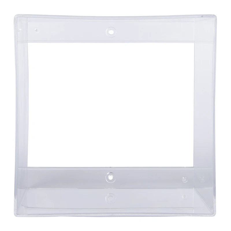 clear square display shelf 7in