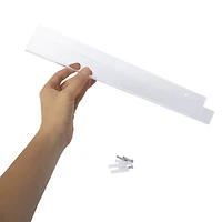 clear ledge shelf 15in x 1.8in 2in