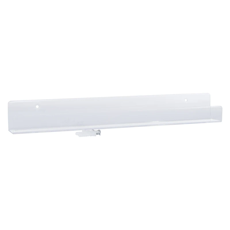 clear ledge shelf 15in x 1.8in 2in