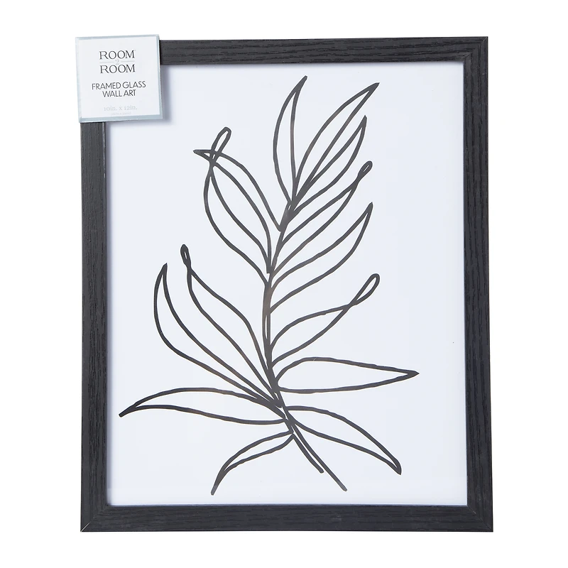 face line art framed glass 10in x 12in