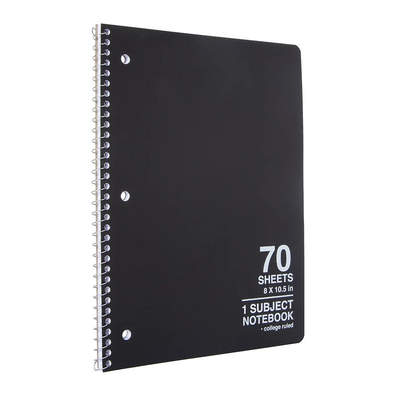 1-Subject College Ruled Spiral Notebook
