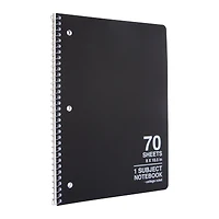 1-Subject College Ruled Spiral Notebook