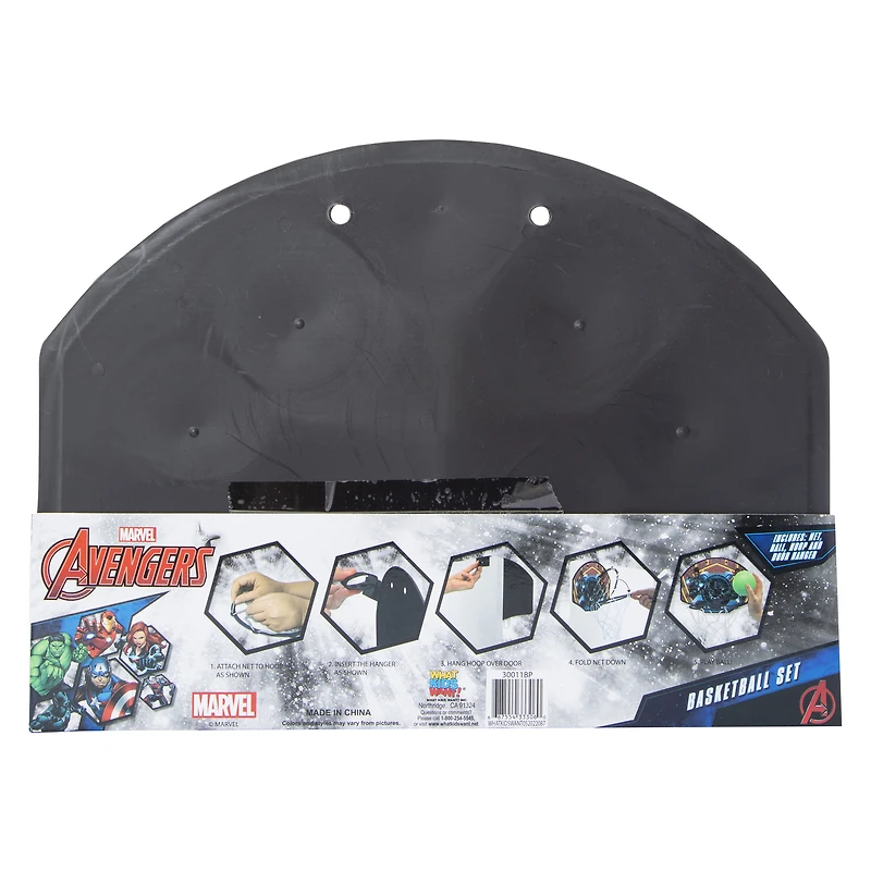 marvel® avengers™ black panther indoor basketball set