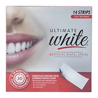 ultimate white™ whitening dental strips 7-day treatment/14 strips