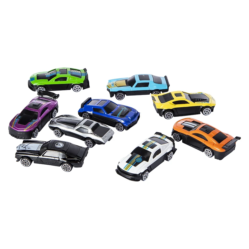 die-cast toy vehicles 9-pack