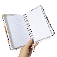 printed faux leather notebook