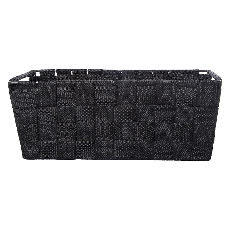 nylon woven storage basket 11.5in x 6.5in