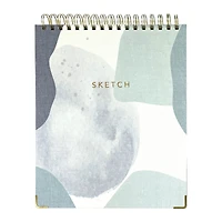 twin wire spiral bound linen sketchbook